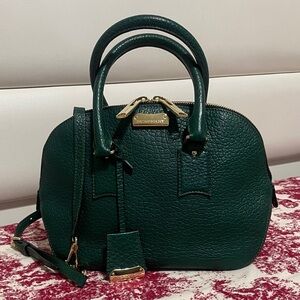 Burberry Orchard Embossed Leather Bag